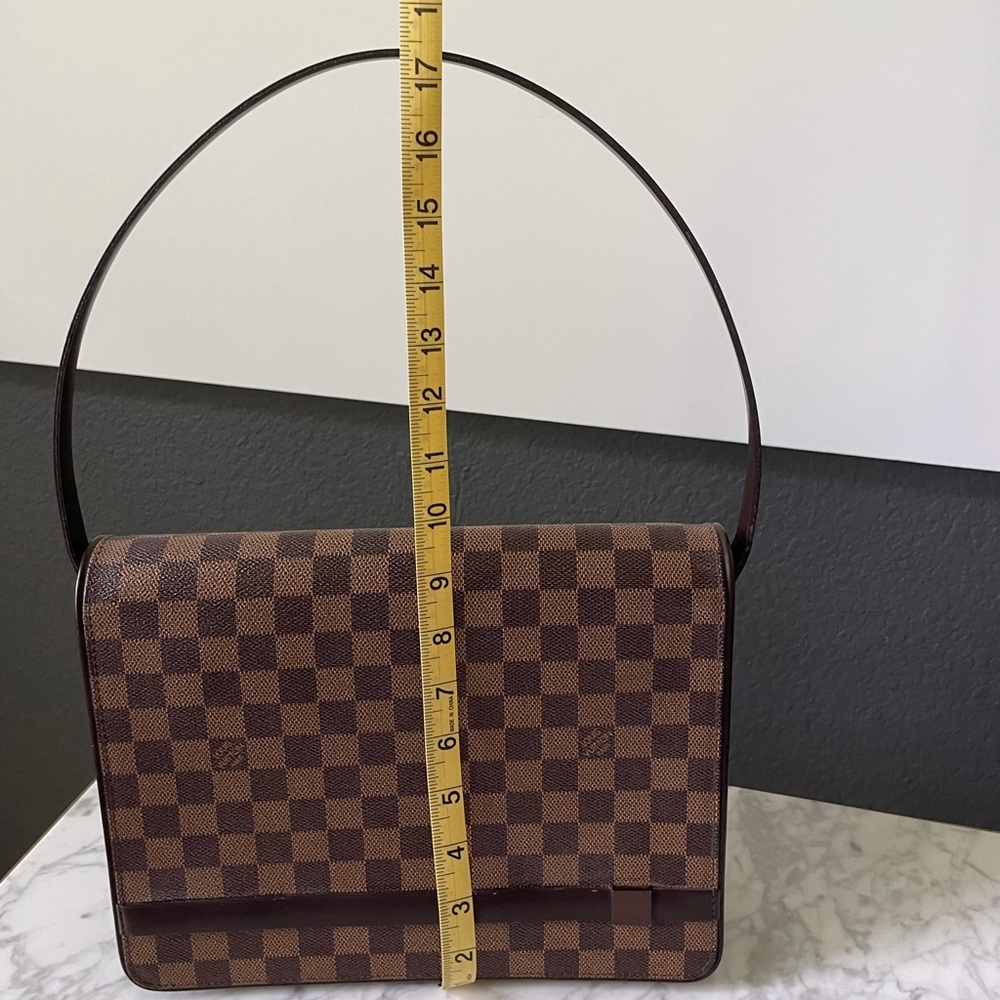 💯AUTHENTIC Louis Vuitton Flap Tribeca Damier Ebene Carre bag - Picture 11 of 13